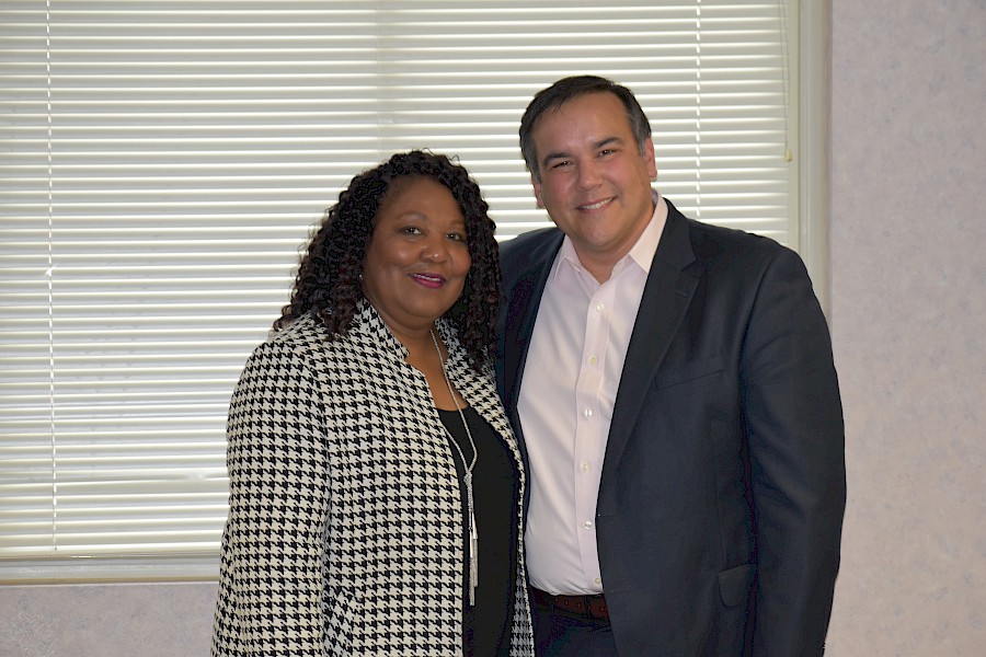 Alvis’ President and CEO, Denise M. Robinson and Columbus City Mayor, Andy Ginther